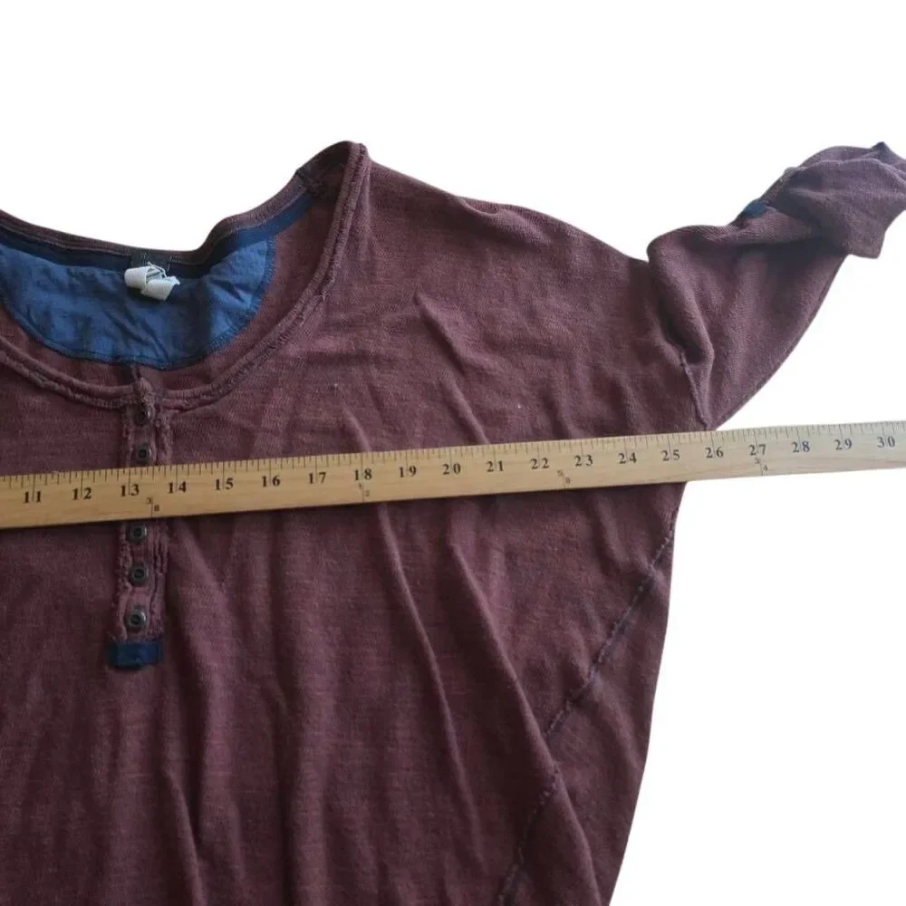 Free people we the free Sz S rusty red henley top